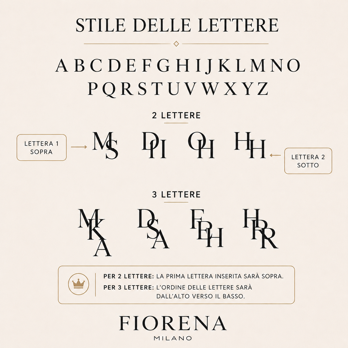 COLLANA CON LE INIZIALI DI CHI AMI