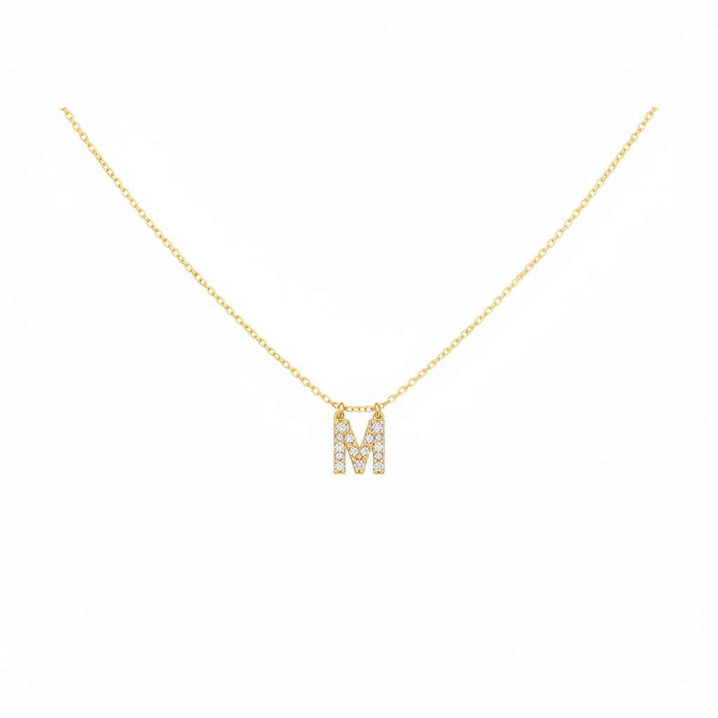 Dainty Pearl Initial Pendant