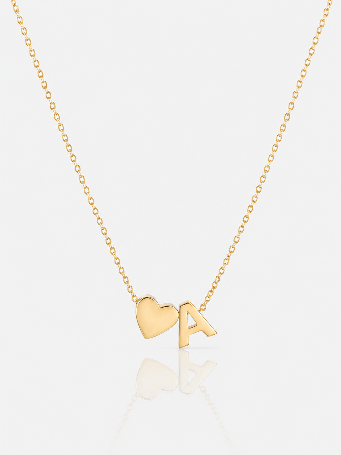 COLLANA CUORE CON INIZIALE
